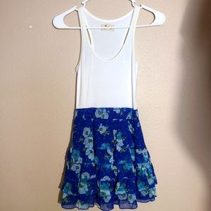 Hollister floral ruffle dress, size XS